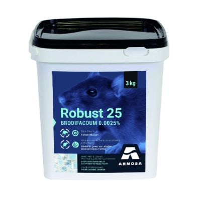 Robuste 3kg - Raticide professionnel - Pâtes prêtes à l'emploi 